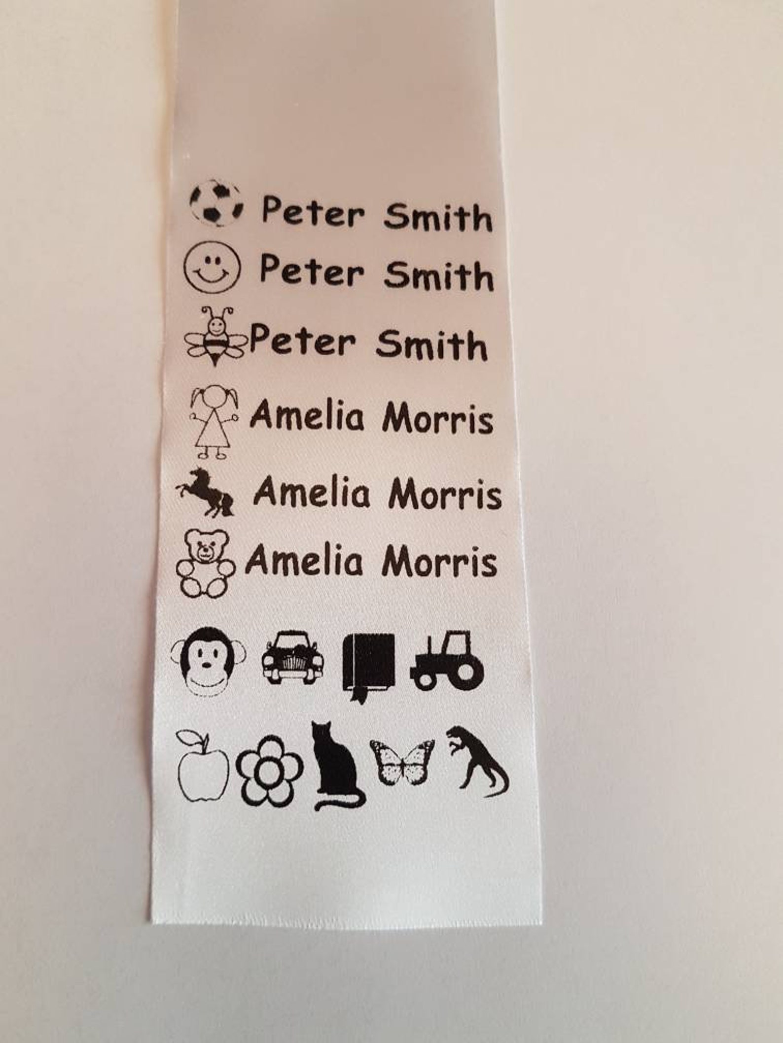 Personalised Iron on Name Labels. School Uniform PE Kit Etsy