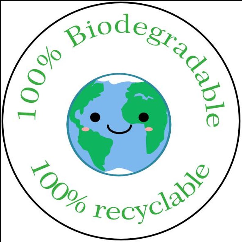 Autocollants pour emballages biodégradables, étiquettes écologiques, scellages d'emballages recyclables, autocollants en rouleau pour petites entreprises image 4
