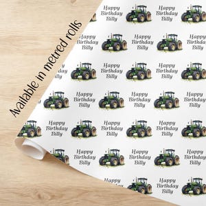 Tractor inpakpapier ROLLEN kwaliteit A3 eco-cadeaupapier verjaardag hem haar jongen meisje gravers vrachtwagens tractorpapier kinderen kinderen