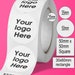 Roll of Logo stickers Small Business packaging labels 35mm 50mm Personalised Company stationary Round Packaging wax melt Customised logo art 