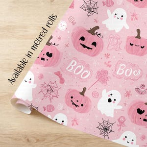 Halloween Pink Pumpkin Gift wrapping paper eco friendly quality gift wrap paper birthday party horror gothic skull dark Gift Wrap ROLL