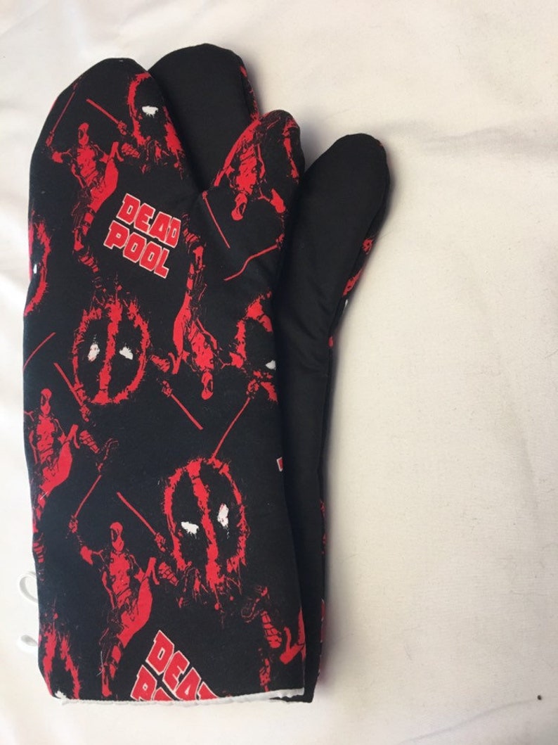 Oven Mitts. Deadpool. A Pair of Fully Functional Long Oven Etsy