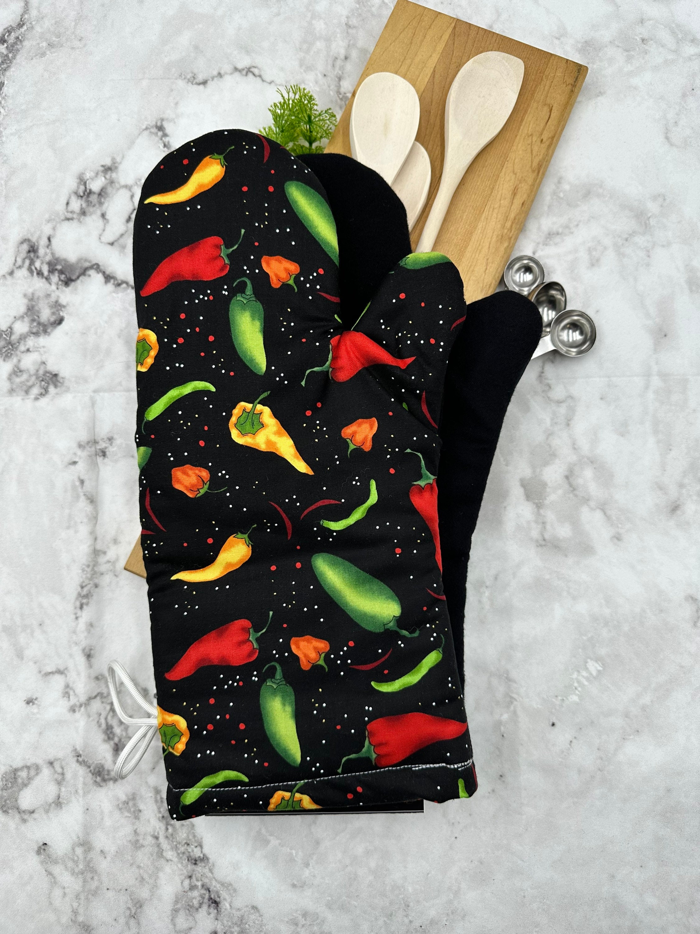 Oven Mitt Set, Chili, 2 pieces