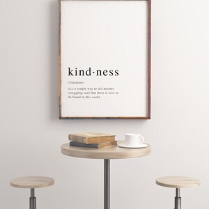 Kindness Printable 11 x 17 Wall Art Quote for Instant Download