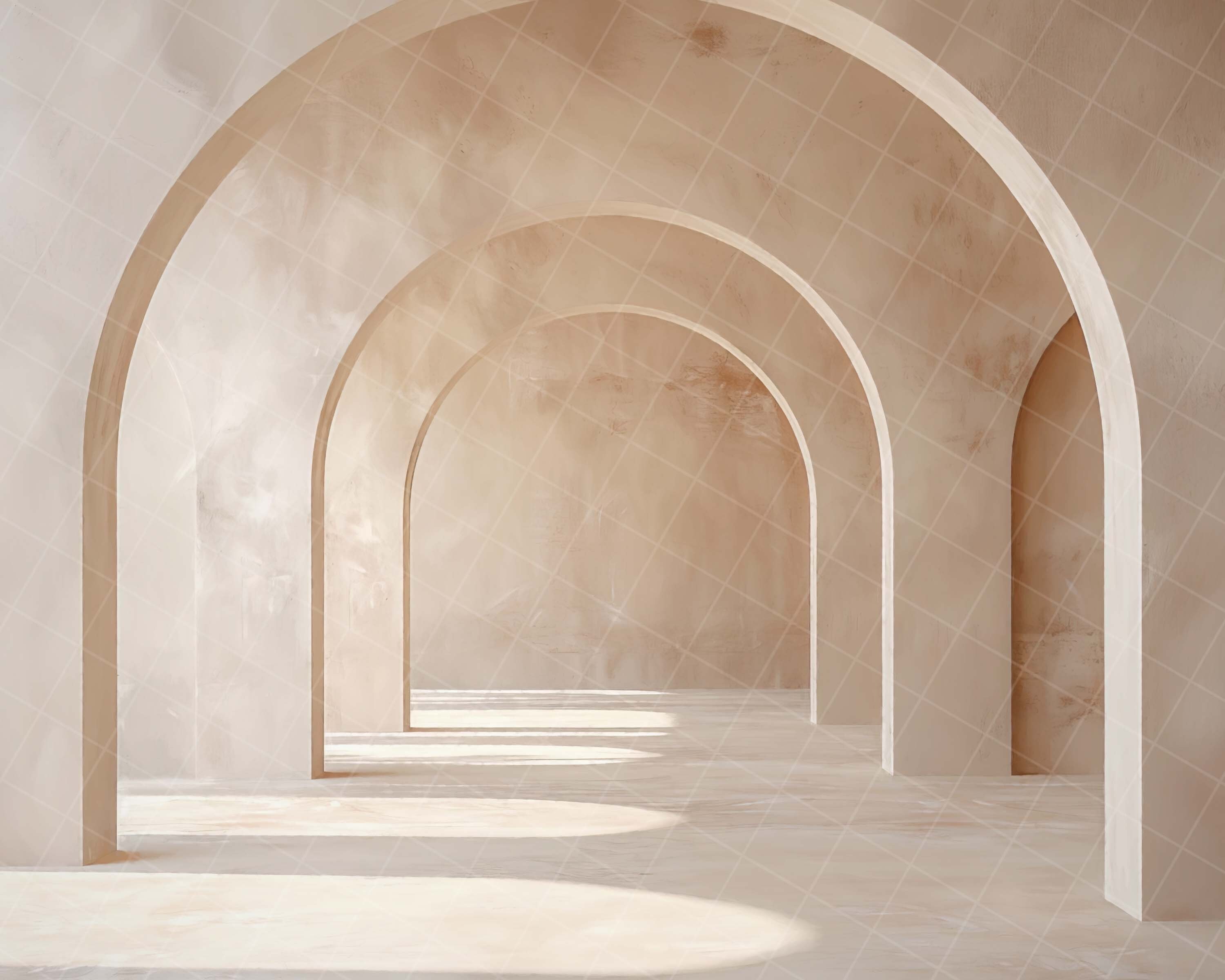 Cream archway digital background, neutral arch backdrop, simple,elegant