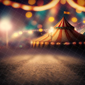 Circus bokeh digital background