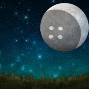 Button moon digital background, night background for composite, Halloween, DIGITAL DOWNLOAD