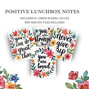 Positive Notizen für Kinder, Lunchbox Notizen, Motivationskarten, Affirmationskarten für Kinder, DIGITAL DOWNLOAD, Ausdrucke, Ermutigungskarten