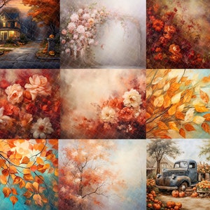 Autumn bundle digital backgrounds and textures, for composite, fall, fine art, DIGITAL DOWNLOAD