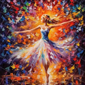 Abstract dancer digital, square coaster sublimation, DIGITAL DOWNLOAD