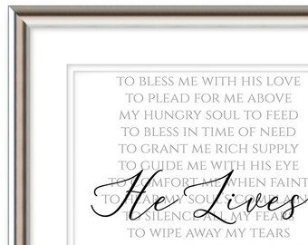 Why My Redeemer Lives Wall Art