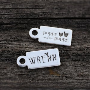 Custom Logo Jewelry Tags - Engraved Sterling Silver, 14k Gold Filled and Solid 14k Gold in 24 gauge