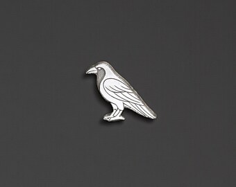 Sterling Silber Raben Akzent Charme • Lötbar • Vogel Schmuck • Gothic Schmuck • Halloween Charme