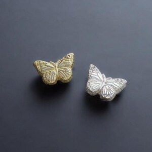 SALE Tiny Monarch Butterfly Accent Embellishments in Sterling Silver or Brass - Soldering and Jewelry Making Components