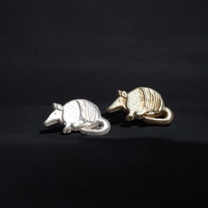 Armadillo Accent Embellishments in Sterling Silver or Brass - Soldering and Jewelry Making Components