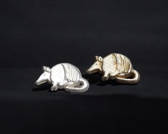 Armadillo Accent Embellishments in Sterling Silver or Brass - Soldering and Jewelry Making Components