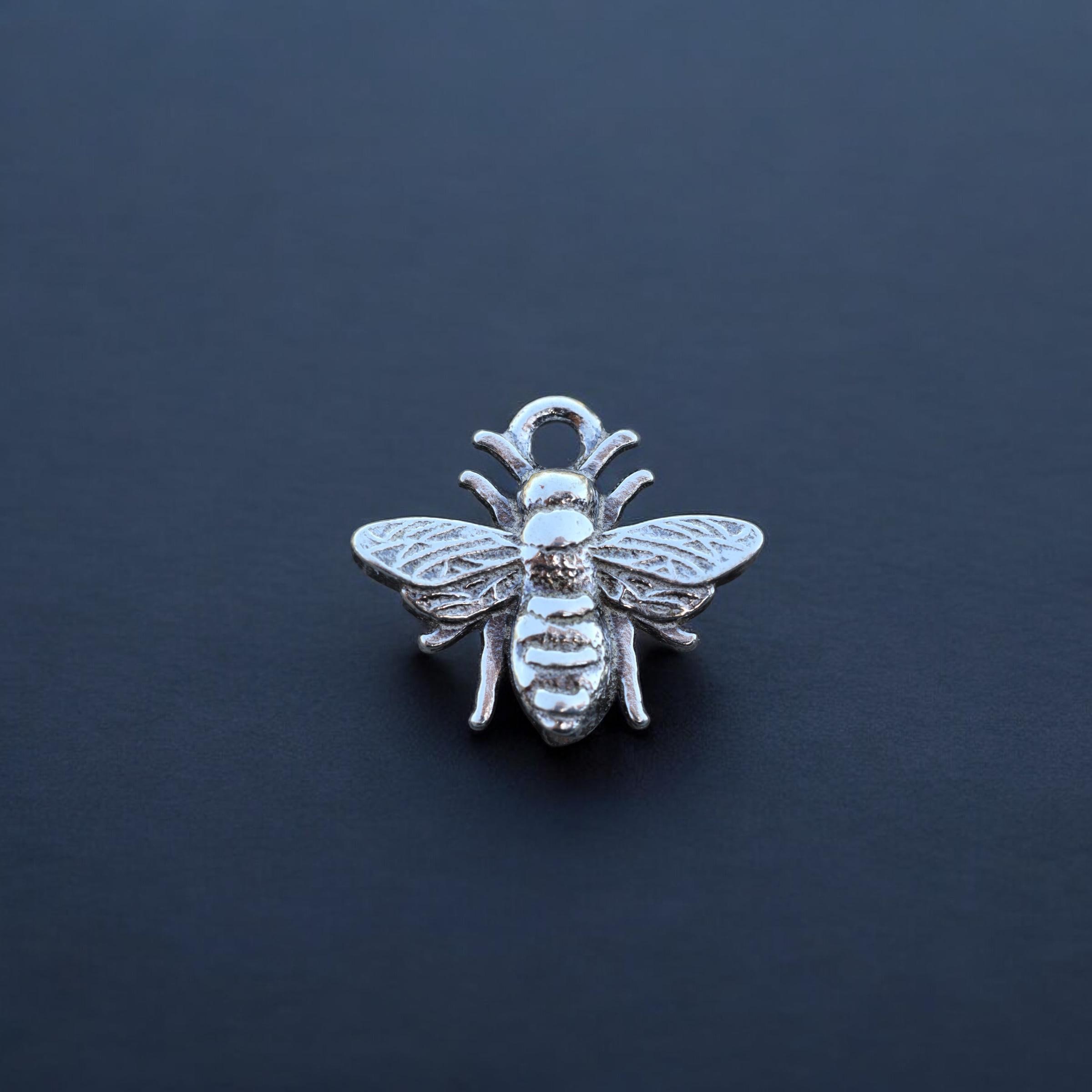 Honey Bee Jewelry SP804 - Sterling Silver Honey Bee Charm