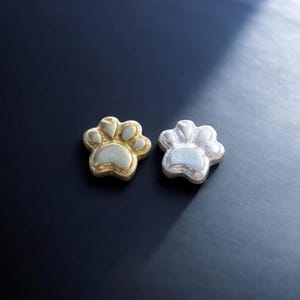 Kattenpoot hart dier hond accentversieringen in sterlingzilver of messing - onderdelen voor solderen en sieraden maken