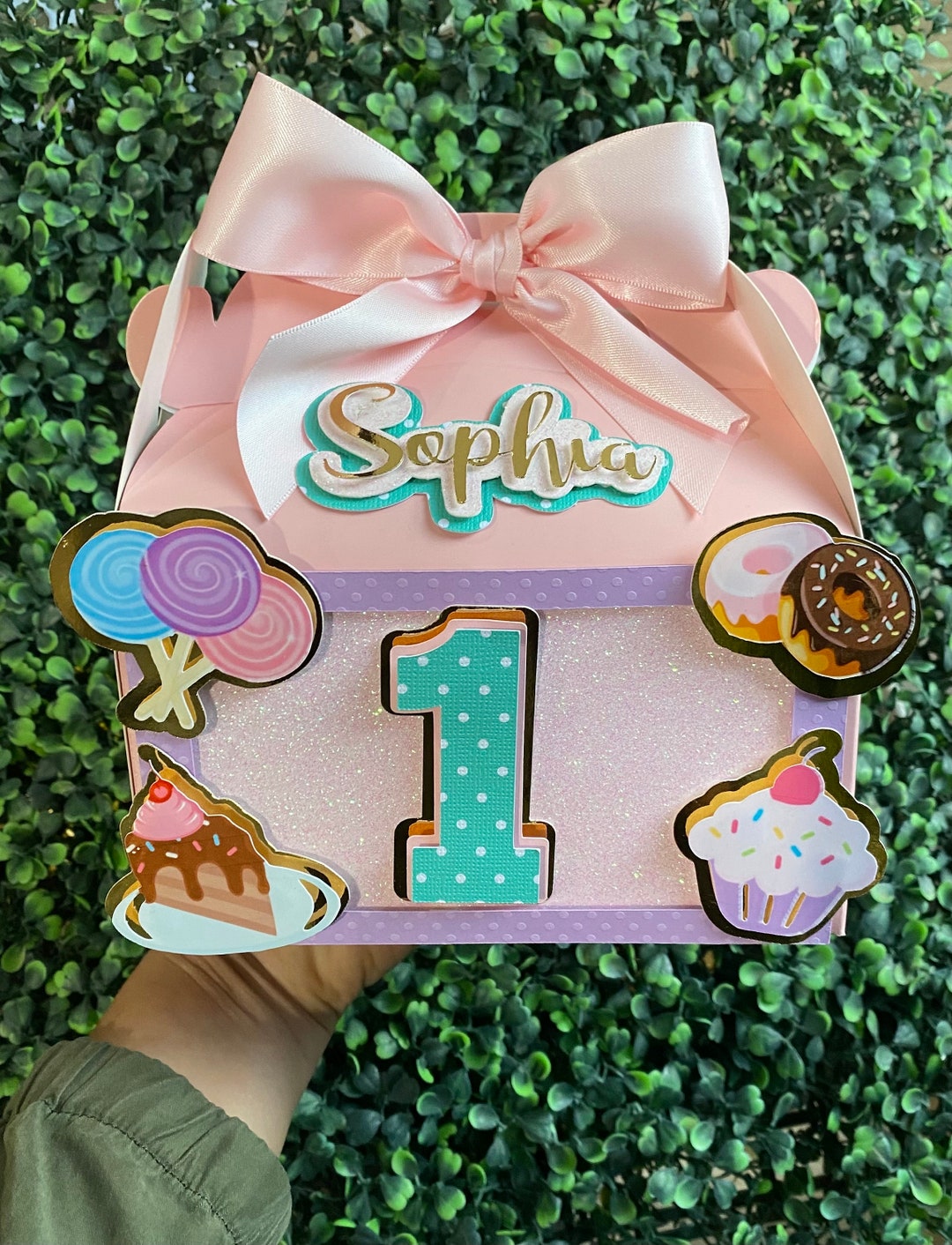 Ice Cream Treat Box Donut Gable Box Cake Treat Box Etsy