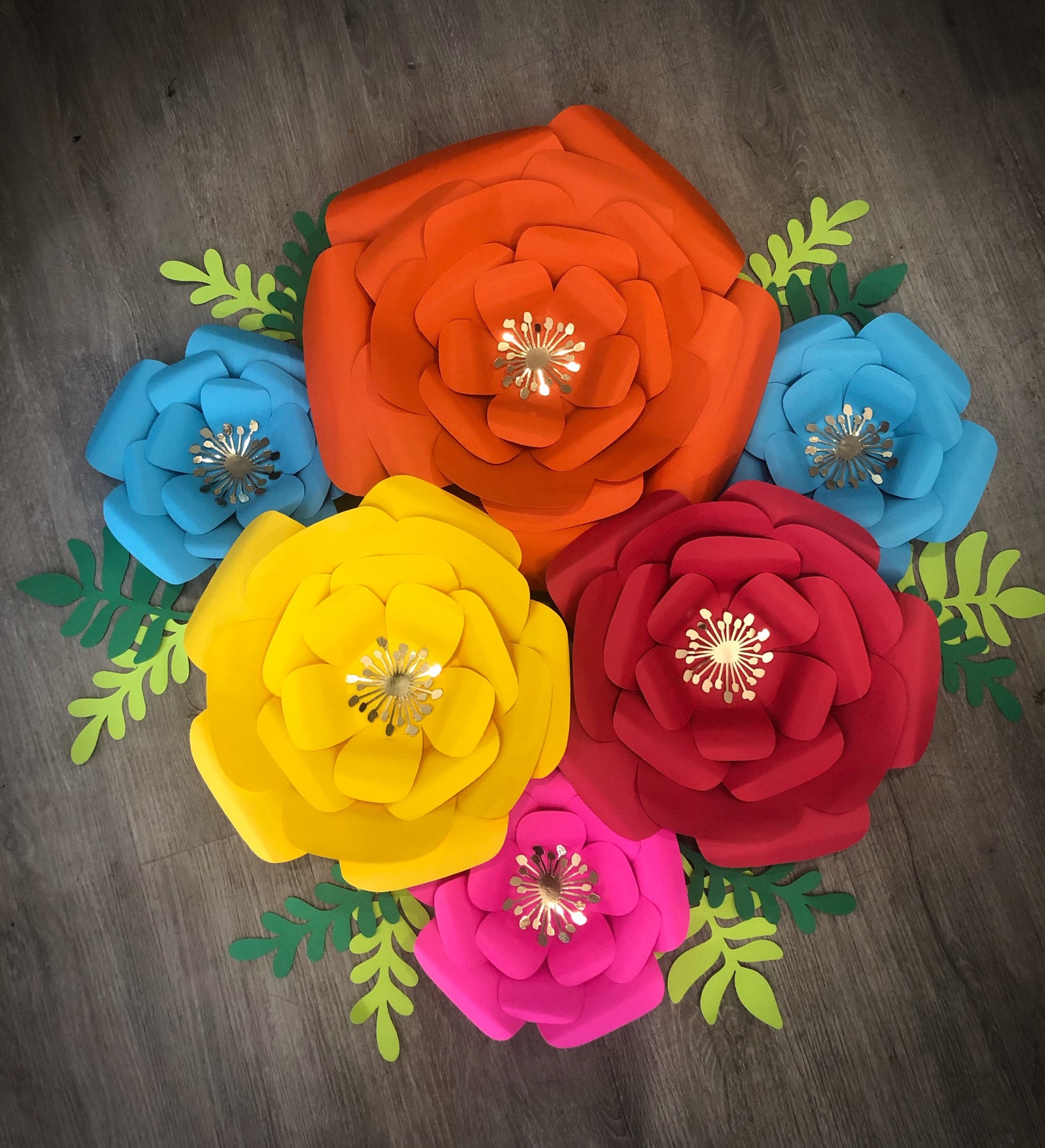 Fiesta Paper Flowers Fiesta Flower Decoration Mexican Party Etsy