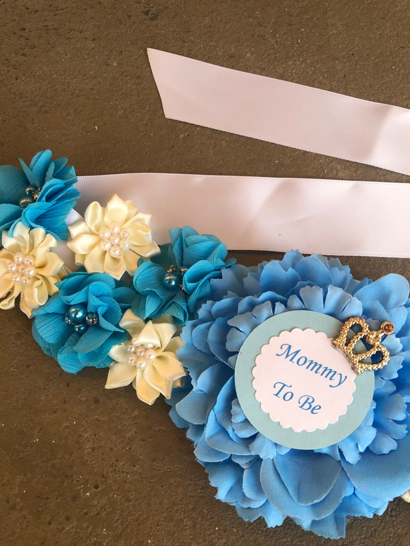 Baby Shower Flower Belt Mommy to Be Flower Belt Maternity Etsy