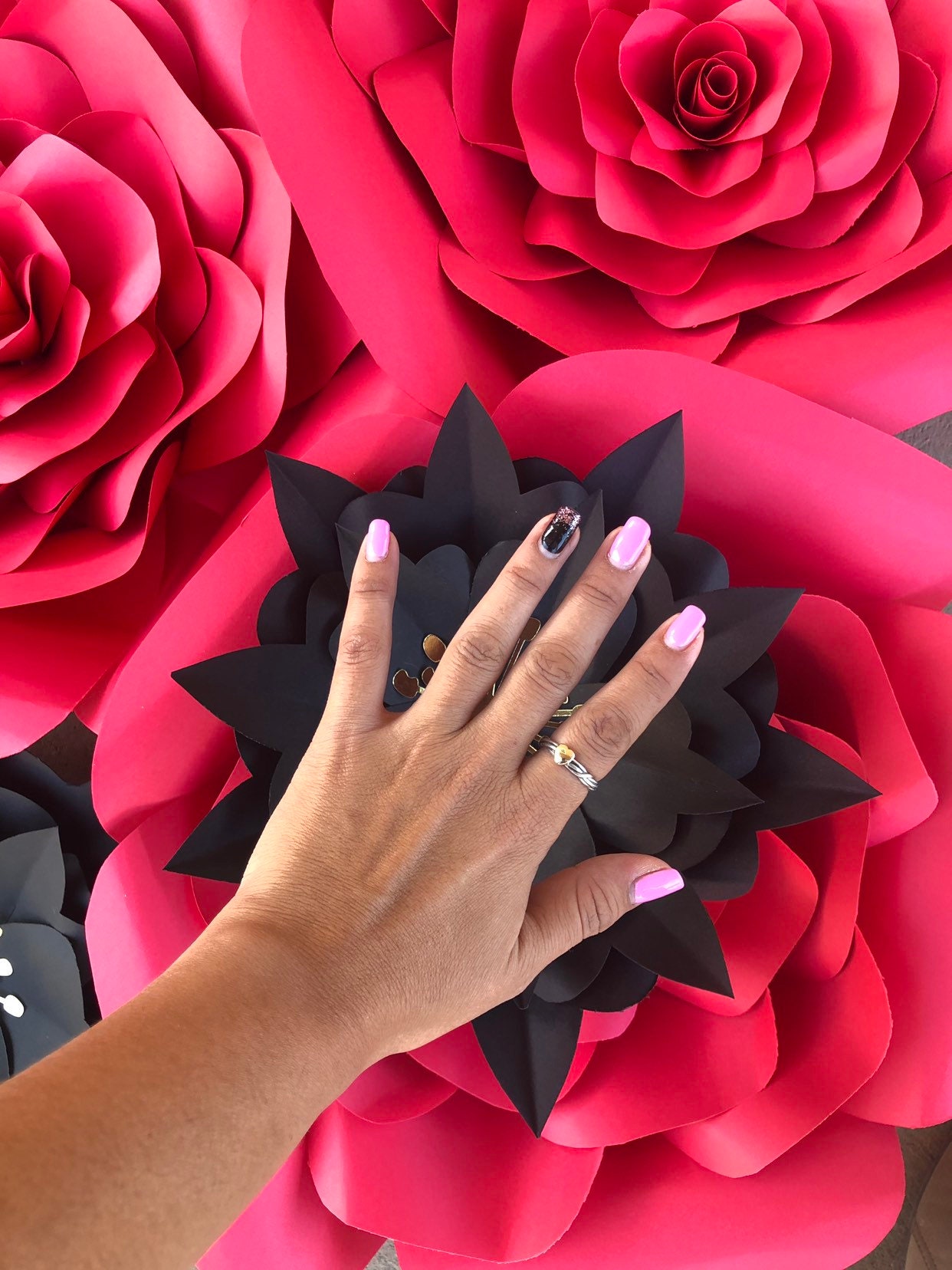 Rose Paper Flower / Paper Flower Backdrop /Birthday Paper Etsy