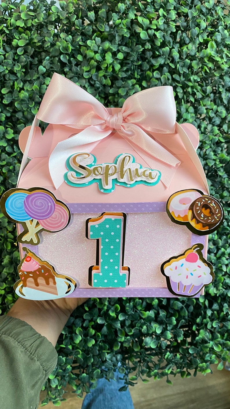 Ice Cream Treat Box Donut Gable Box Cake Treat Box Etsy