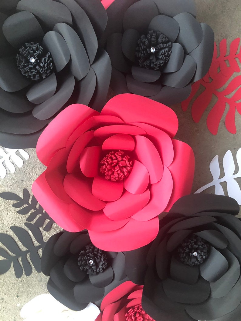 Paper Flower Paper Flower Backdrop Nursery Backdrop Large Etsy