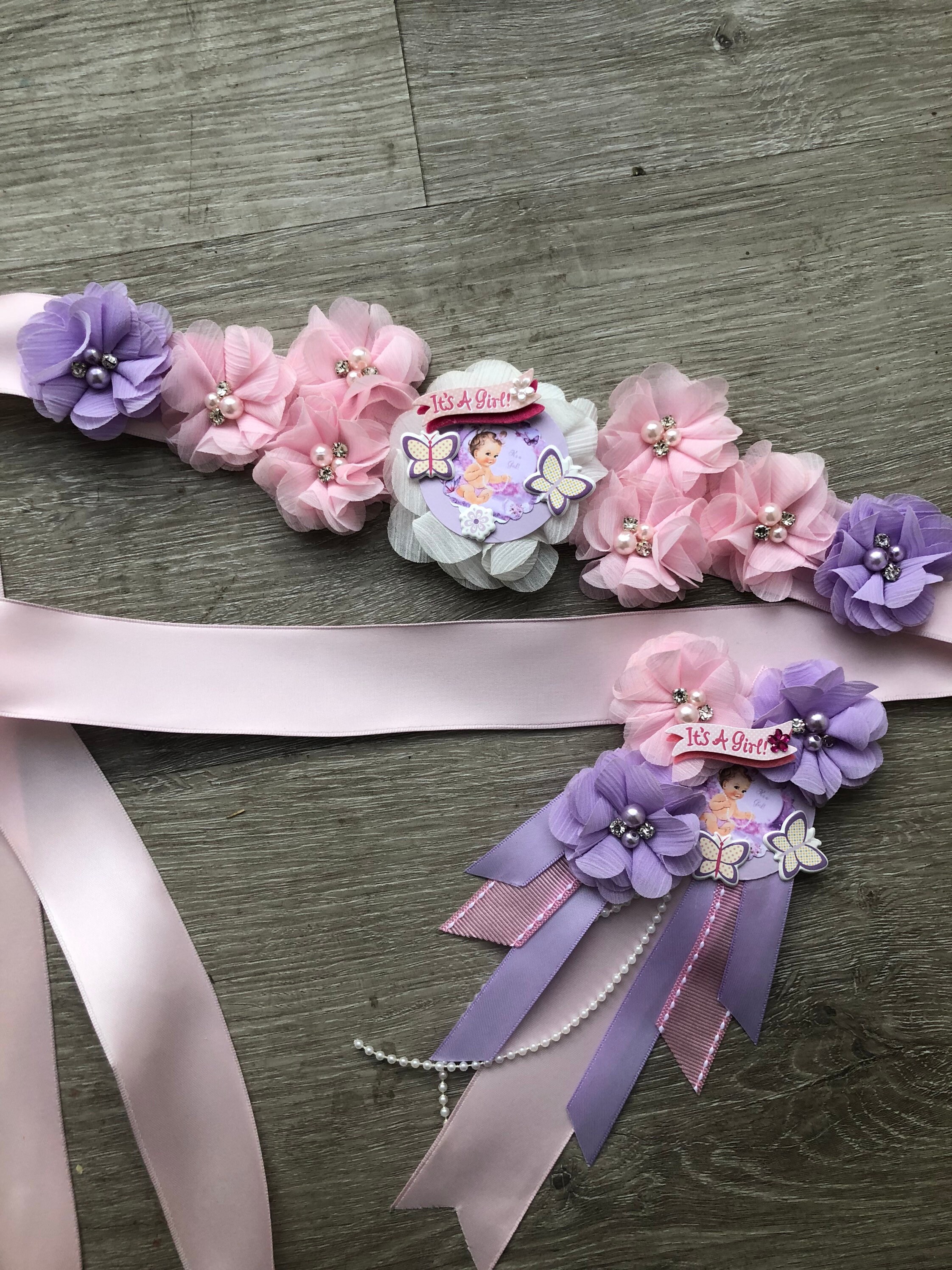 Maternity Belly Sash Flower Mommy Belt Maternity Photo Shoot Etsy