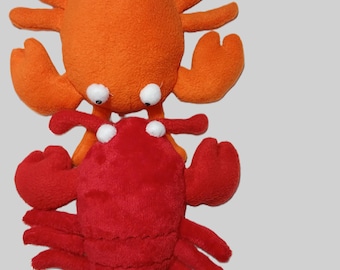 Peluche de langosta y cangrejo