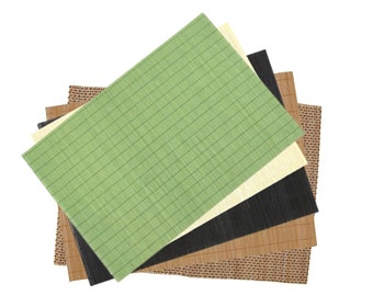 Bamboo Sushi Style Placemats - Various Colors
