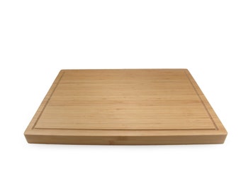 Heavy Duty Premium Bamboo Cutting Board - 24" x 18" x 1.5" (Grooved)