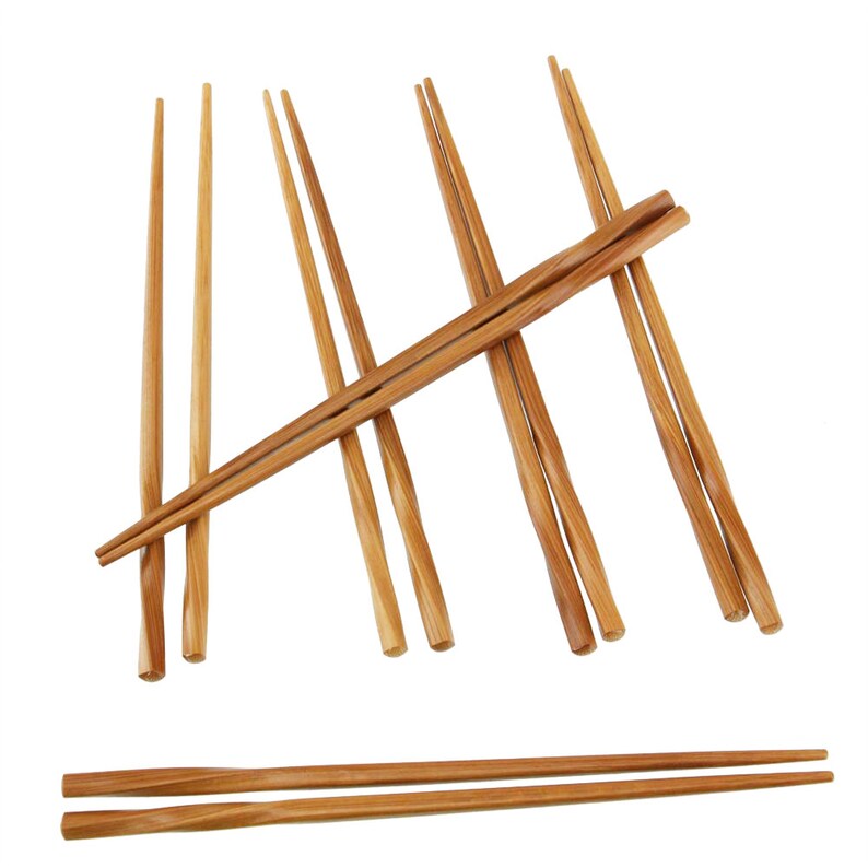 Premium Grade 9 Bamboo Twisted Chopsticks Etsy