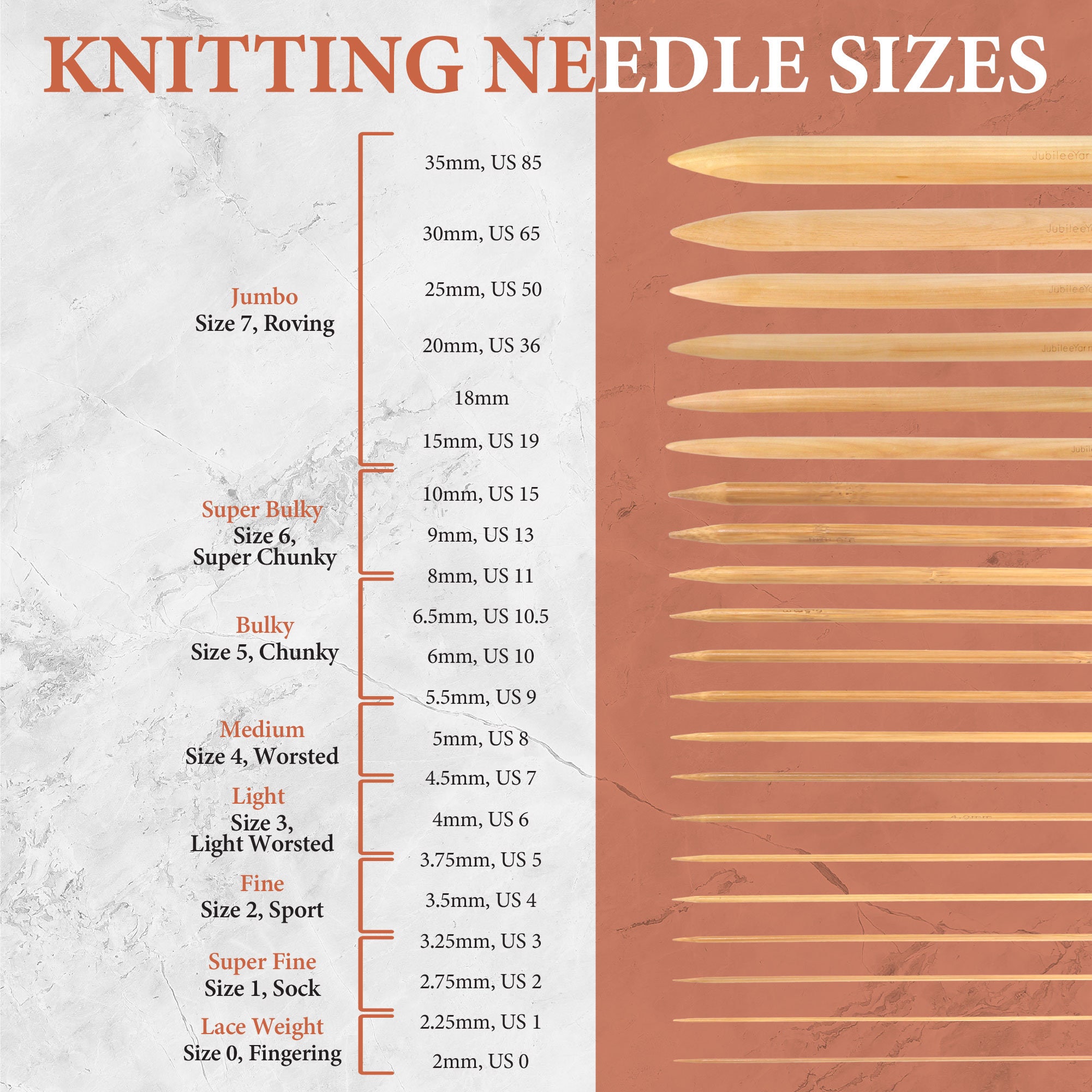 Vintage Straight Wooden Knitting Needles 0.33 x 14 Inch Jumbo Knitters