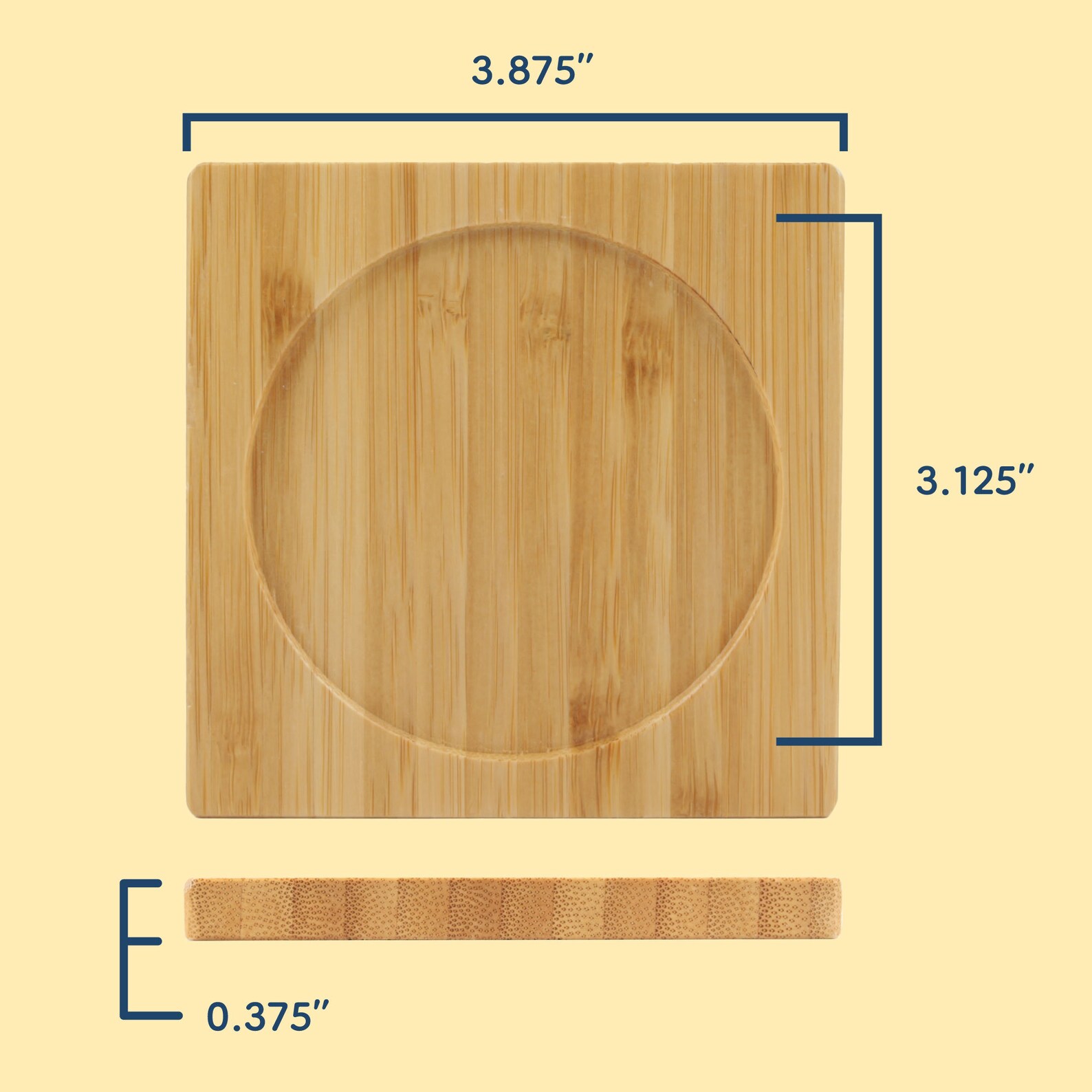 Blank Bamboo Coasters Ready for Engraving Round/square Etsy