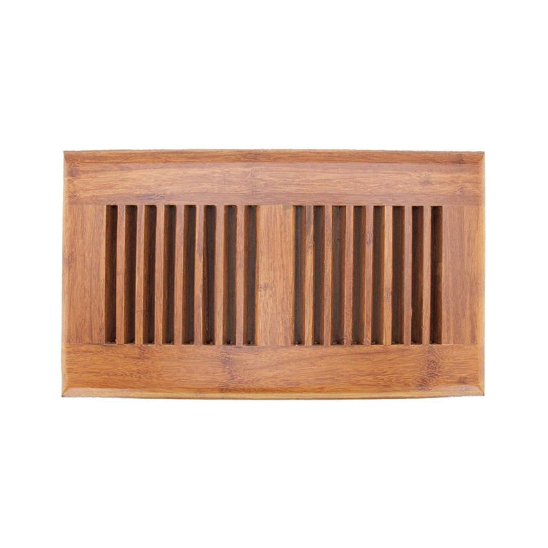 Bamboo Wood Floor Vent Register Wood 6 x 11 4/5 Etsy