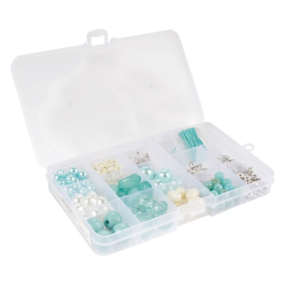 Bead Kits for Jewerly Making - 600pcs Bead Craft Set - DIY Bracelets,  Necklaces, and Earrings Supplies Box - Arts and Crafts for Kids, Girls,  Teens