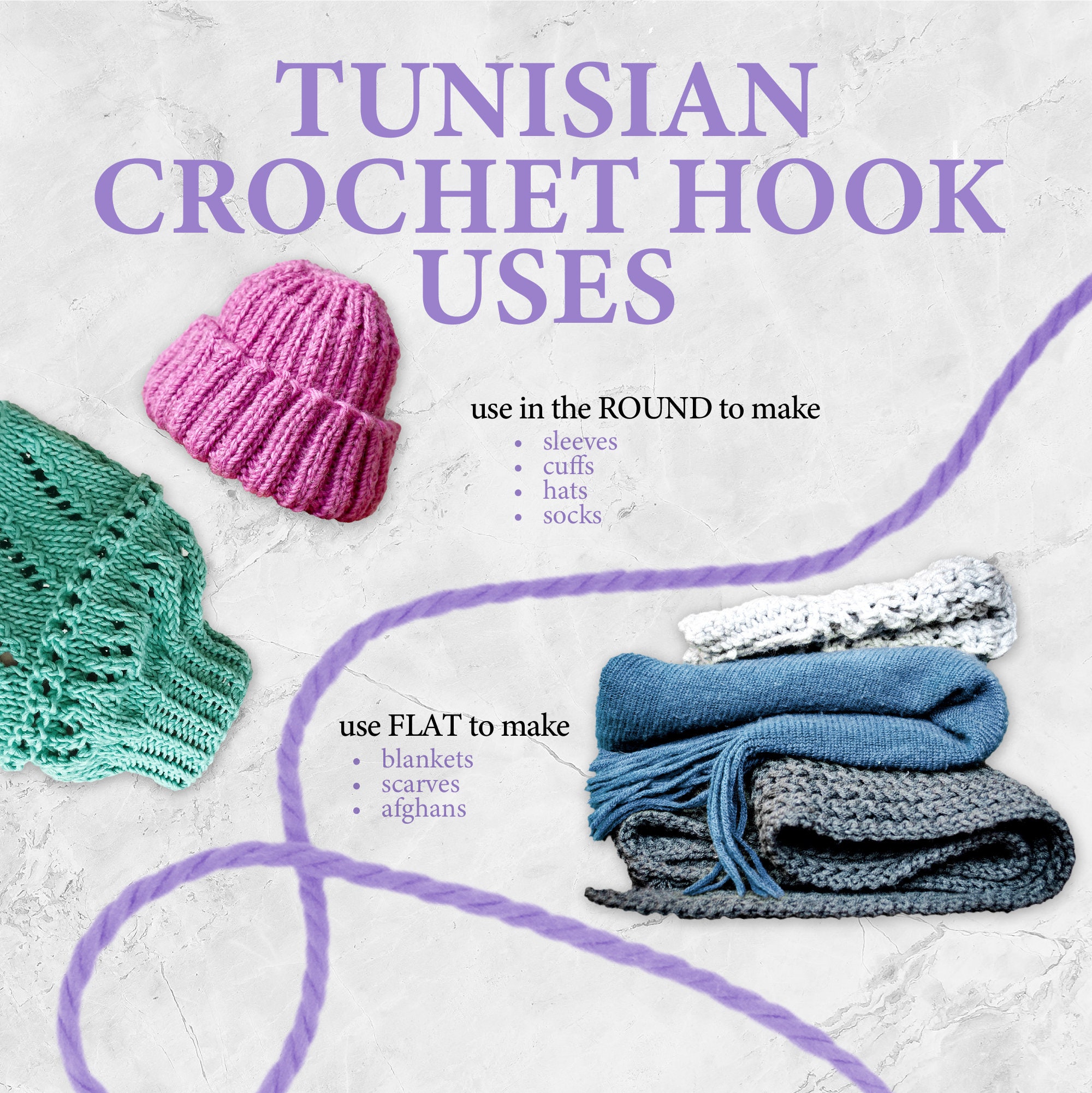 Buy Tunisian Crochet Hooks With Cable Chords, Wooden Hooks, Afghan