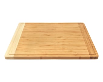 BambooMN Universal Premium Pull Out Cutting Boards - Under Counter Replacement - Grooved