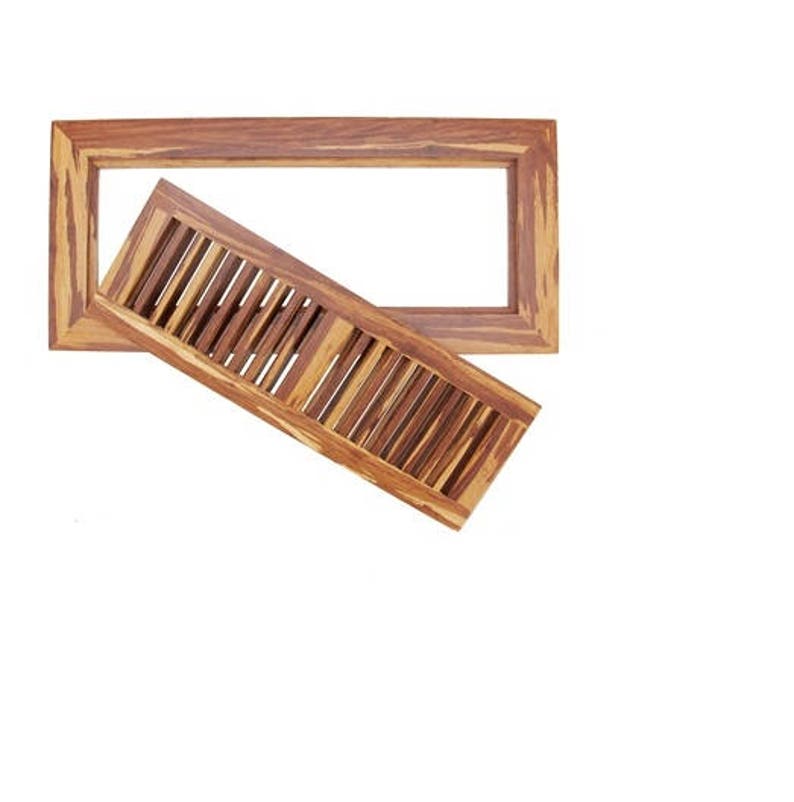 Bamboo Wood Floor Vent Register Wood 6 3/4 x 14 Etsy