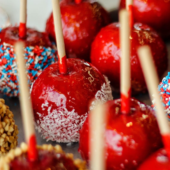 Candy Apple Sticks Bamboo Wood Caramel Apple Skewers 