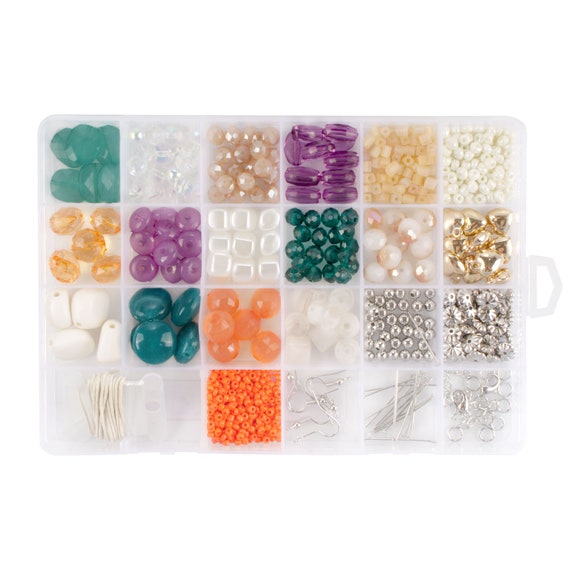 Bead Kits for Jewelry Making 1300pcs Bead Craft Set DIY Bracelets,  Necklaces, and Earrings Arts and Crafts Shades of Pink -  Denmark