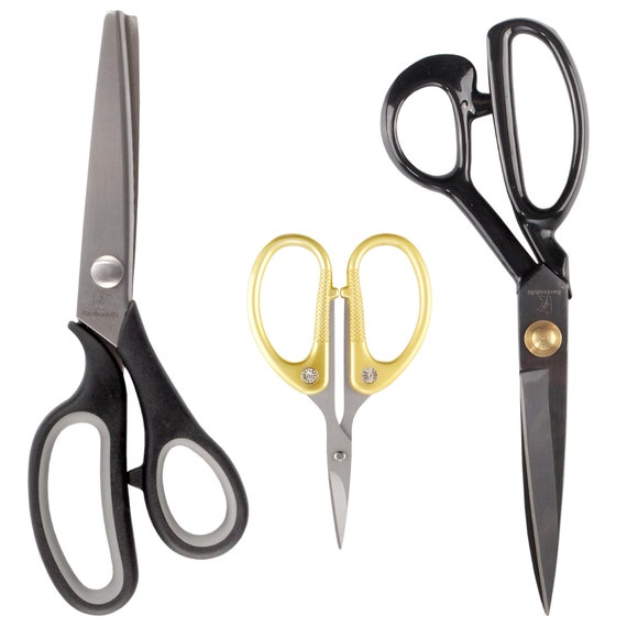  Stainless Steel Sharp Tailor Scissors for Clothing Dressmaking  Shears Fabric Craft Cutting Adjustable Kitchen Scissors, Gold (8'') : Arts,  Crafts & Sewing