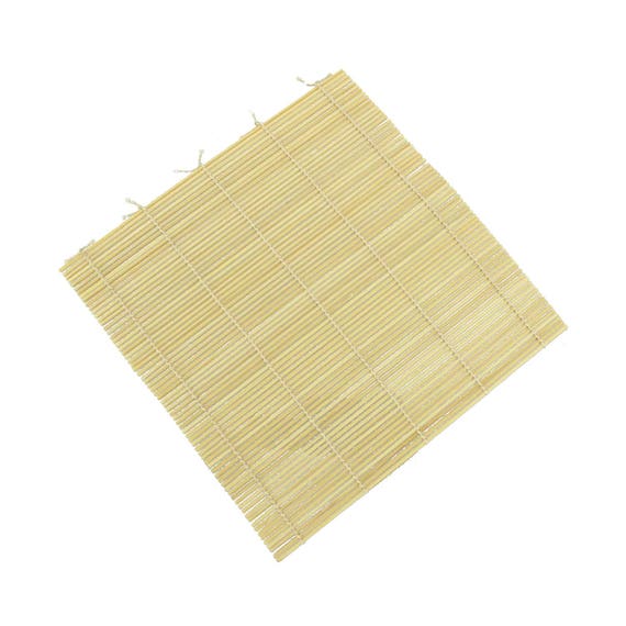 Natural Bamboo Sushi Rolling Mats 9.5 X 9.5, 6 or 8 Pieces 