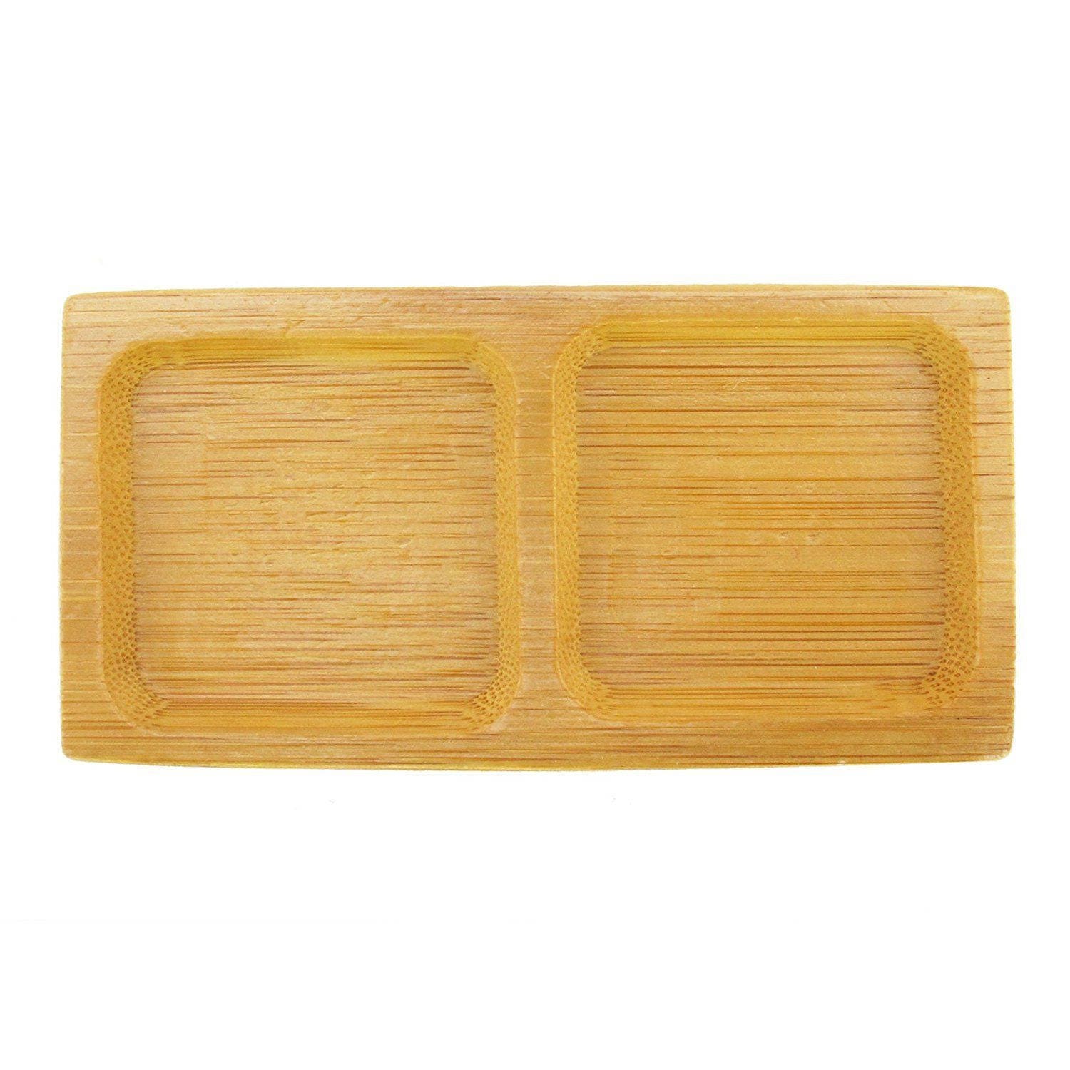 Reusable Bamboo Wood Mini Condiment Dish Plate Square Etsy