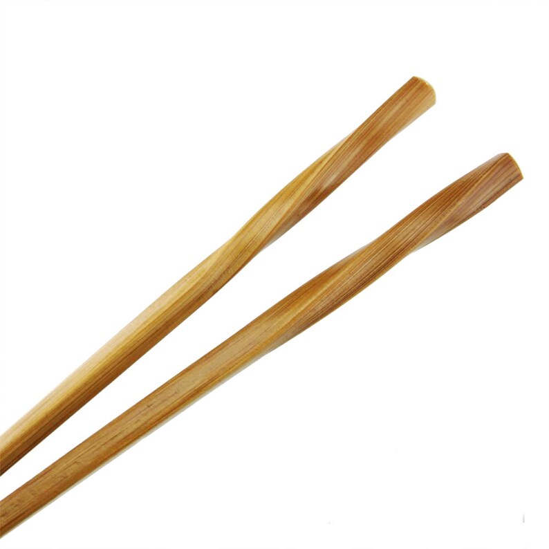 Premium Grade 9 Bamboo Twisted Chopsticks Etsy