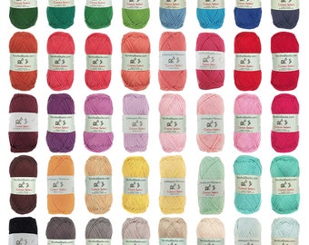 JubileeYarn Cotton Select Yarn - Cotton Sport Weight - 4 Skein Packs