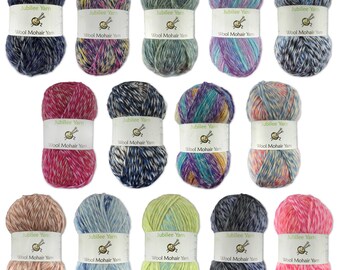 JubileeYarn Wool Mohair Yarn - Worsted Ombre