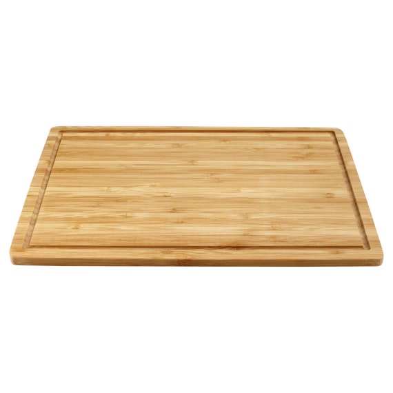 Thin Bamboo Cutting Board Grooved 13 X 9 X 0.40 