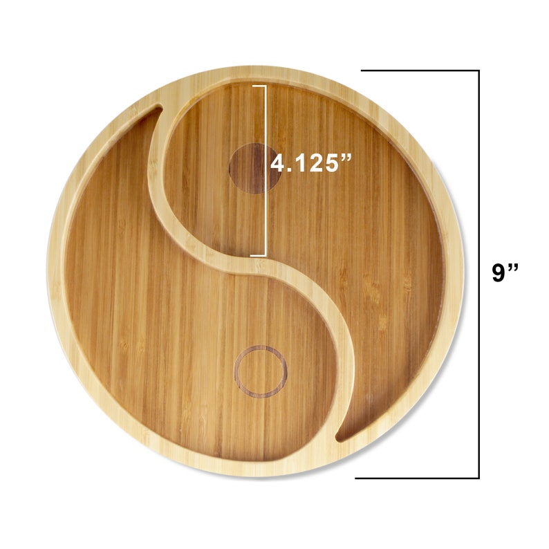 Bamboo Portion Control Plates Ecoware Reusable Dinnerware Divided Plates for Adults and Kids 3 Styles image 7